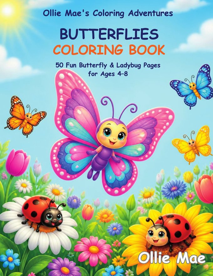 Butterflies Coloring Book cover
