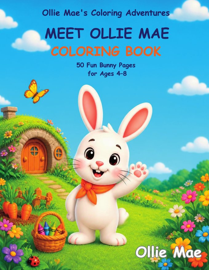 Meet Ollie Mae Coloring Book cover