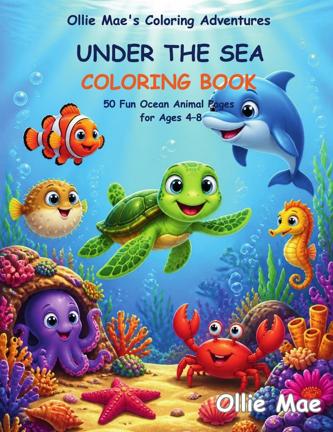 Under the Sea Coloring Book cover